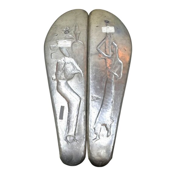 Jewish Handcarved Platter By A.N. Oppenheim Blues Design Israel 24x12 Judaic - Picture 8 of 10